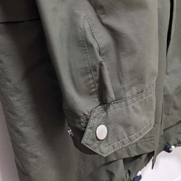 CROOKS & CASTLES Olive Green trench coat / rain coat - Picture 5 of 16
